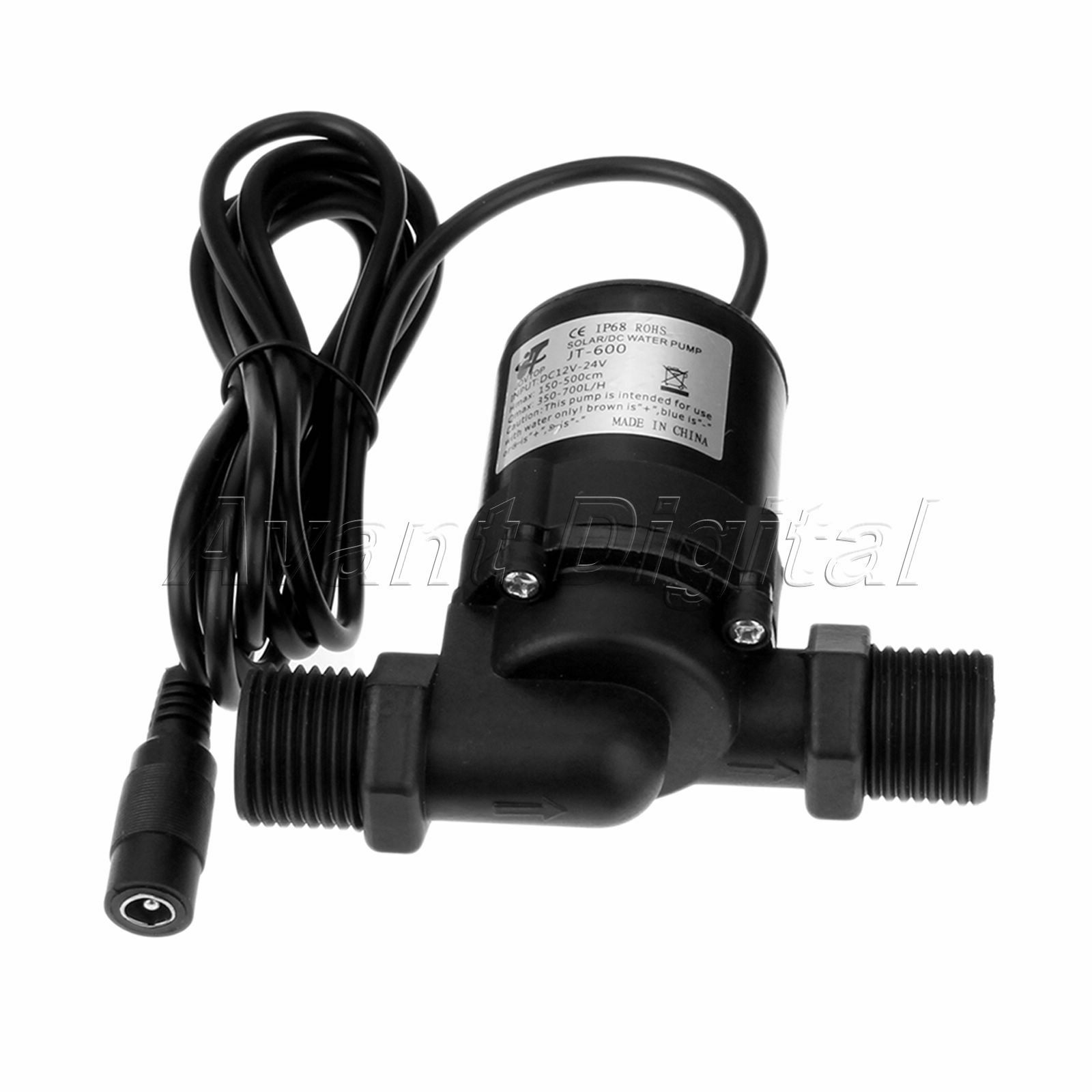 1Pc DC 12-24V 1000L/H Water Circulation Pump Brushless Motor Water Fountain Pump