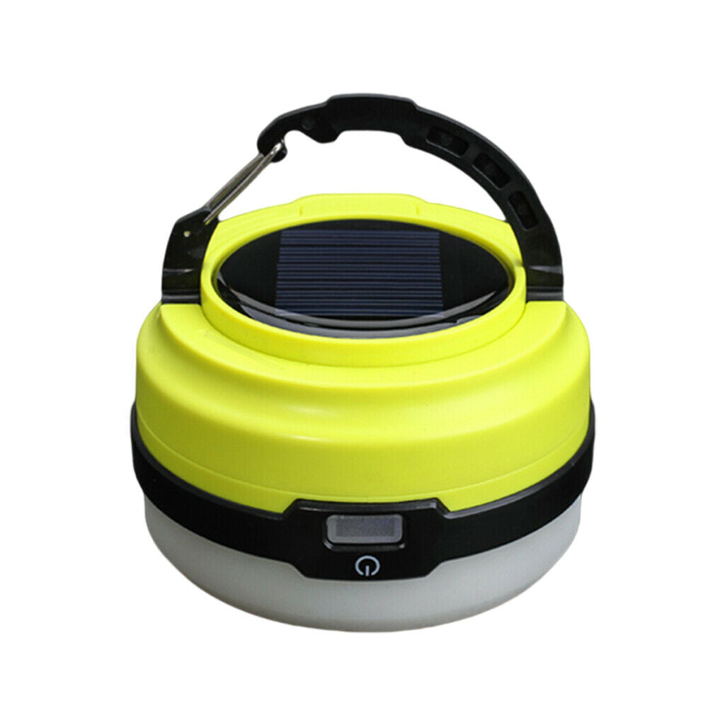 LED camping lamp USB lantern solar folding emergency lighting for outdoor garden