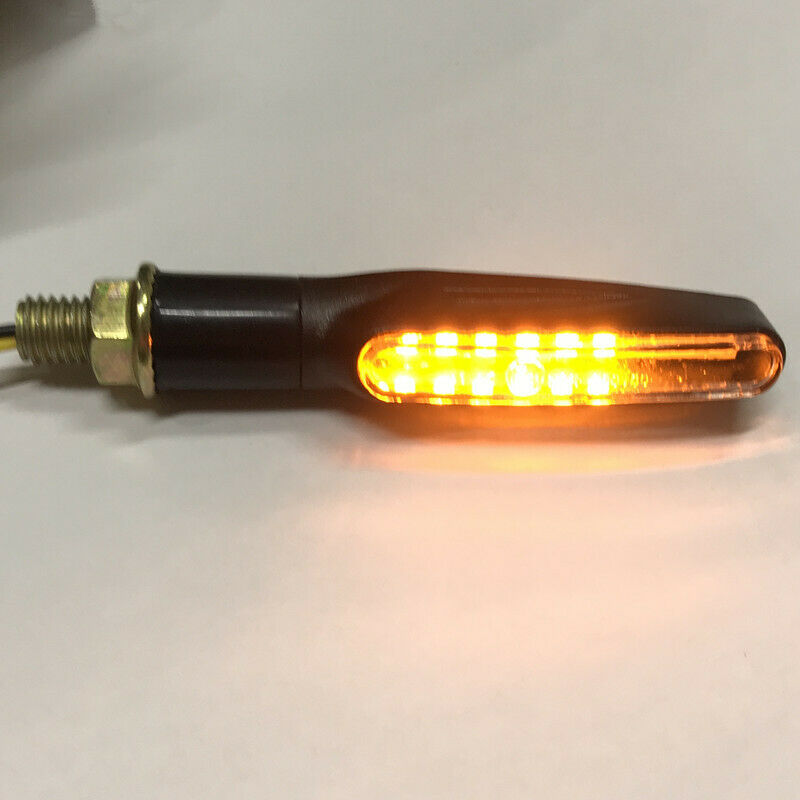 Motorcycle LED Flowing Flashing Turn Signal Indicator Light Sport Street Bike
