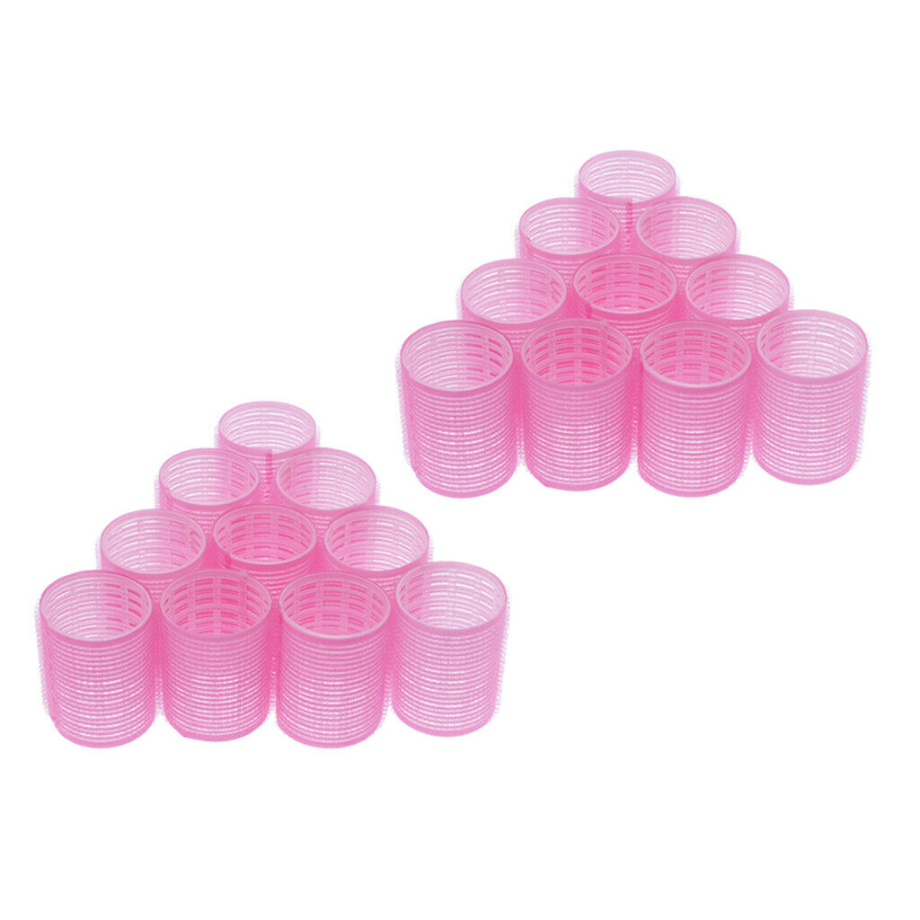 20pcs Hair Rollers Self Grip Cling Curler For Curly Straight Long Wavy Hair