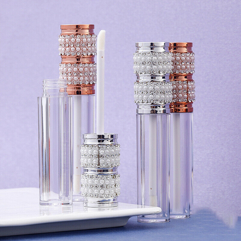 Lip Gloss Tubes Rhinestone Clear Empty Lip Empty Containers Refillable Bott FT