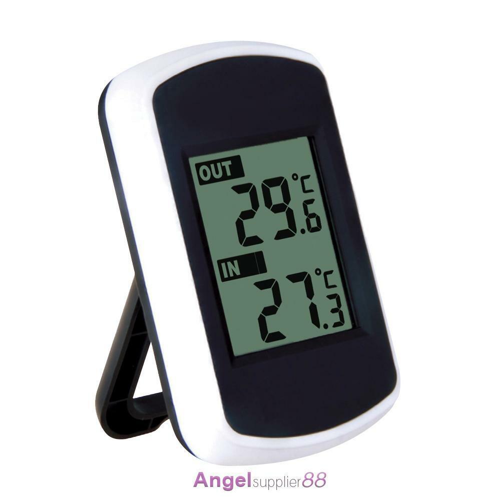 Digital Wireless Thermometer Clock Weather Home Indoor Outdoor Temperature Test