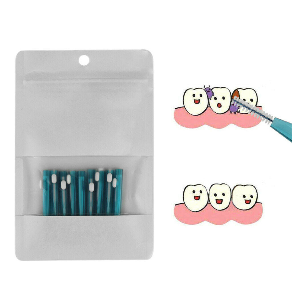 10x Interdental Brush Cleaner  Brush Between Teeth Removes Food Debris