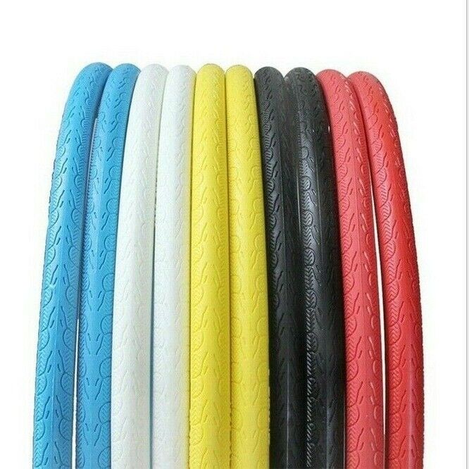 Black 700Cx23mm Solid Fixed Gear Road Bike Tire Bicycle Cycling Tubeless Tyre s