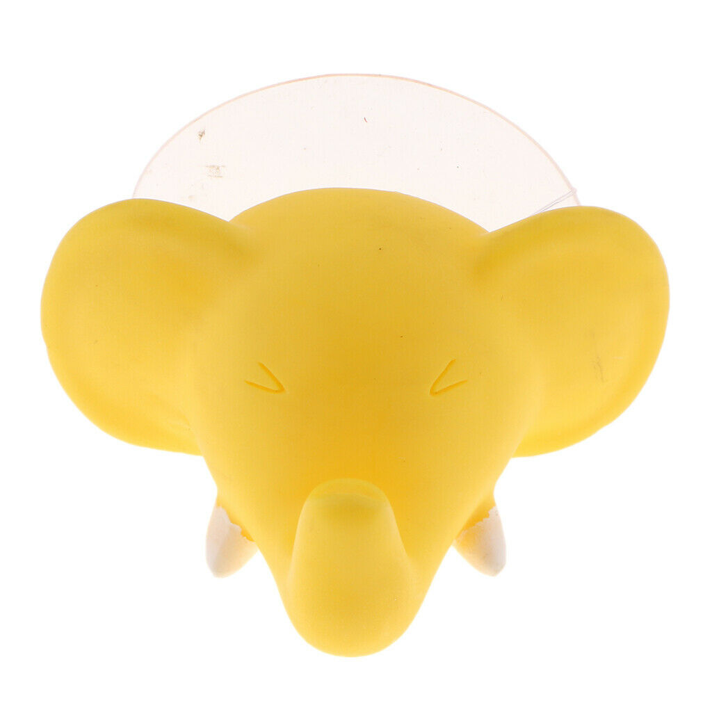 2pcs Creative Elephant Head Cartoon Bathroom Wall Sucker Hooks Nail Hook For