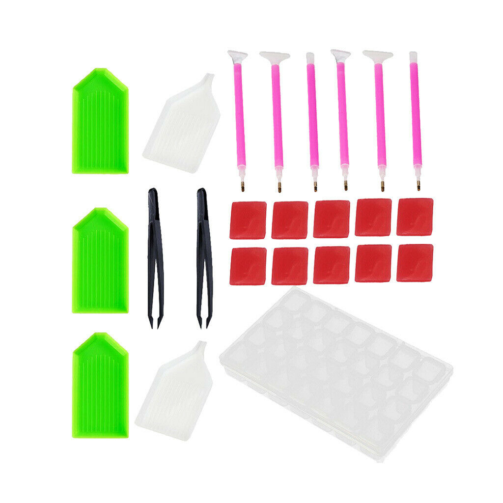 24pcs Diamond Painting Tools Kit 5D Diamond Embroidery Painting Accessories