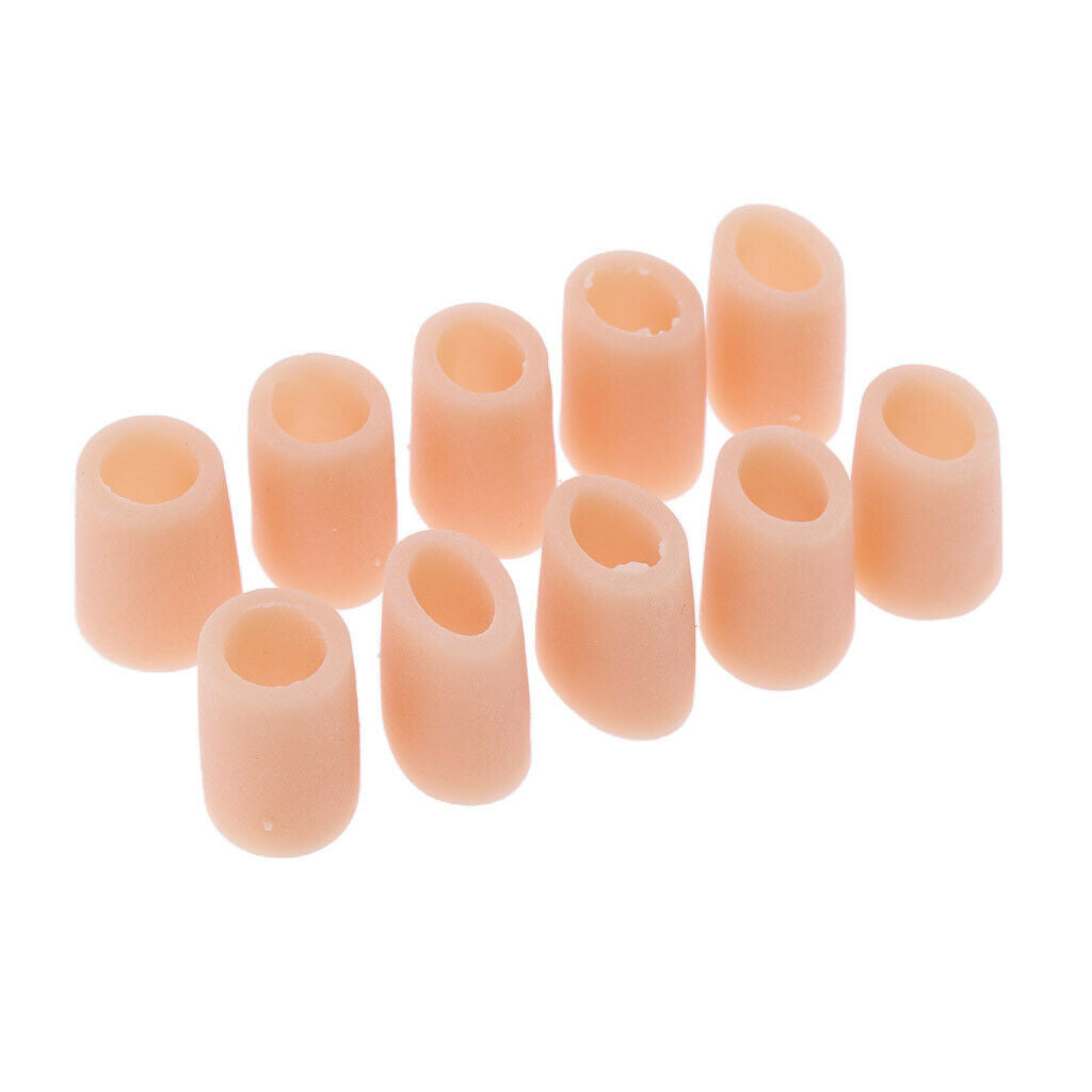 5 Pairs Gel Toe Sleeves Caps Tube Protector Separators for Hammer Toes