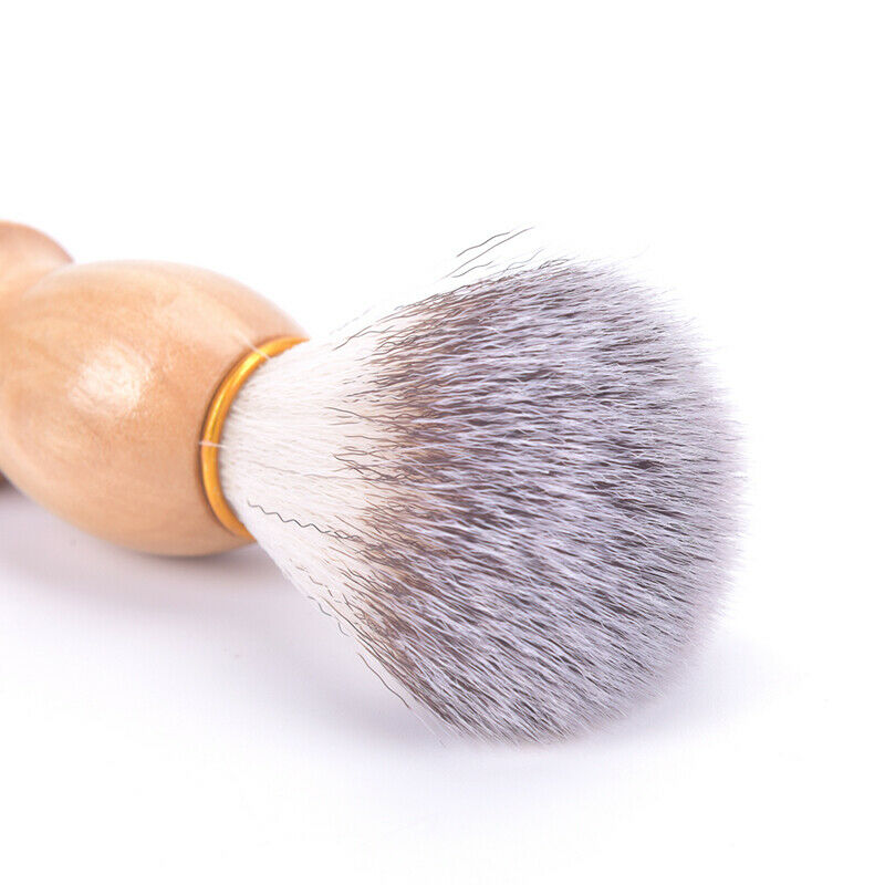 2pcs Men Shaving Brush Badger Hair Shave Wooden Handle Beard Clean Applia.l8