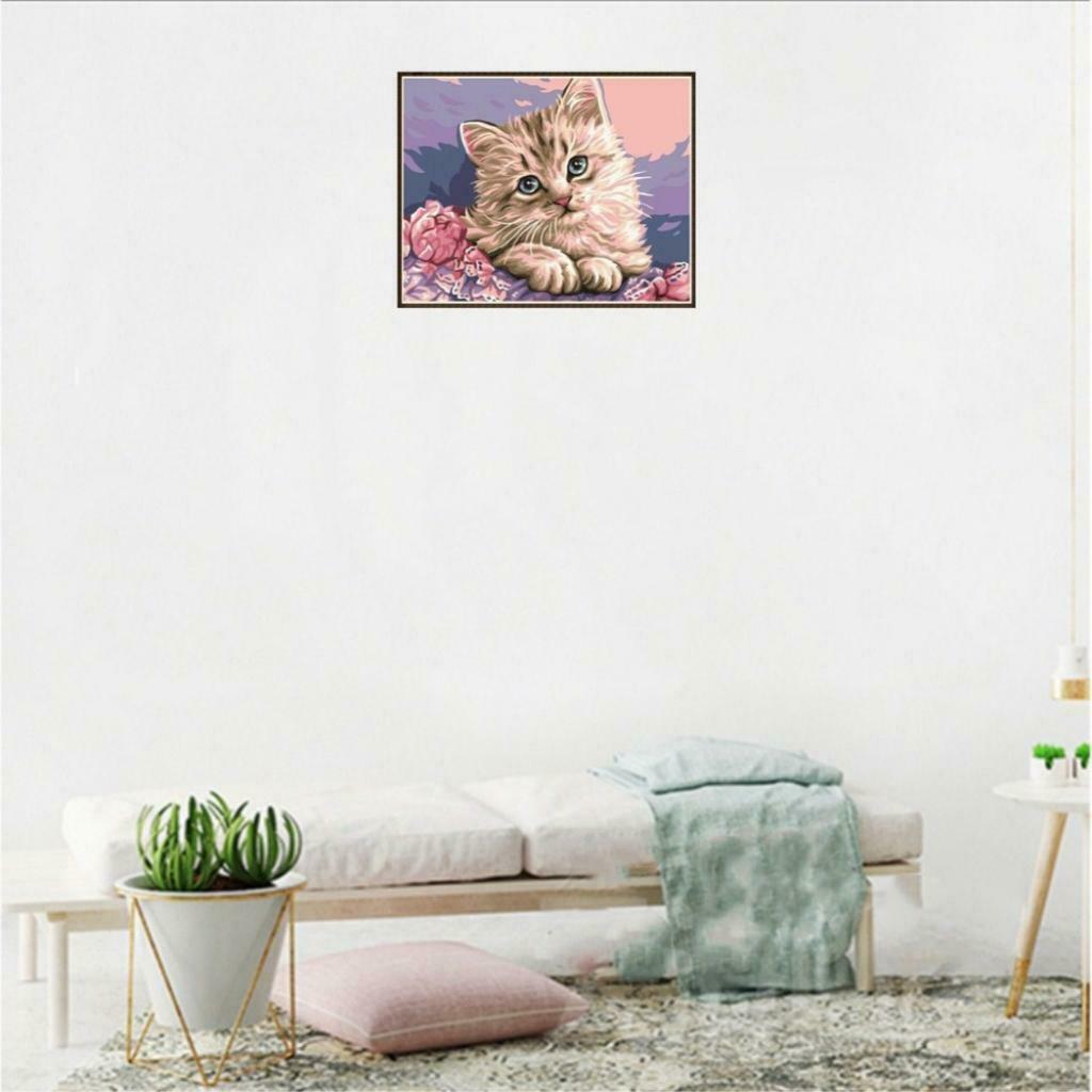 5D DIY Diamonds Embroidery Fantastic Pictures for Home Wall Decor Cat