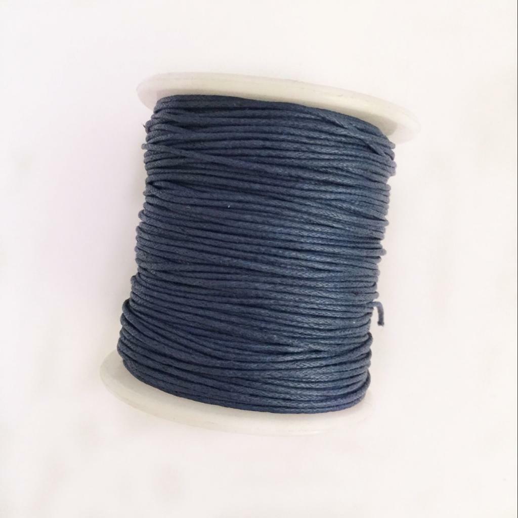 8 Rolls 80m Waxed Cotton Cord String Rope Jewelry Making Findings 1mm Wide