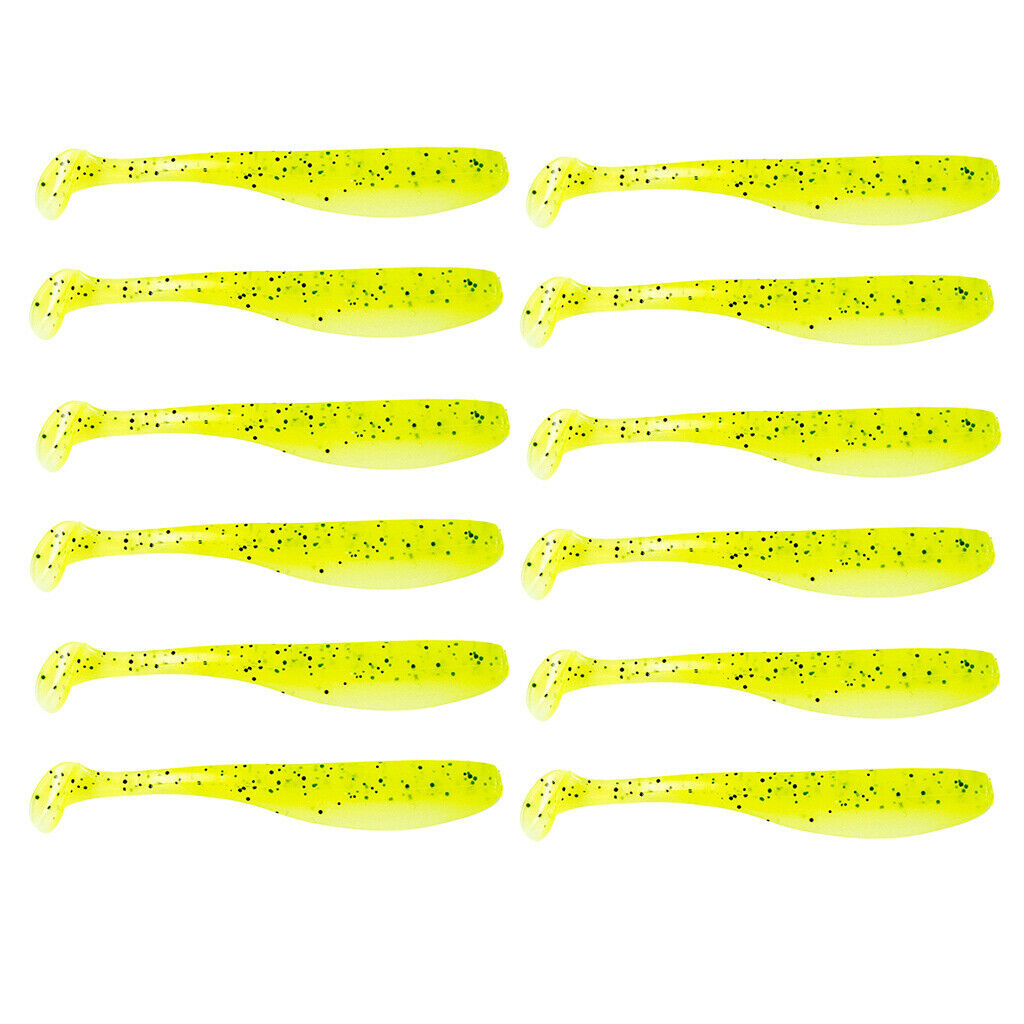24x Artificial Swimbaits Shad Simulated T Tail for Saltwater Freshwater