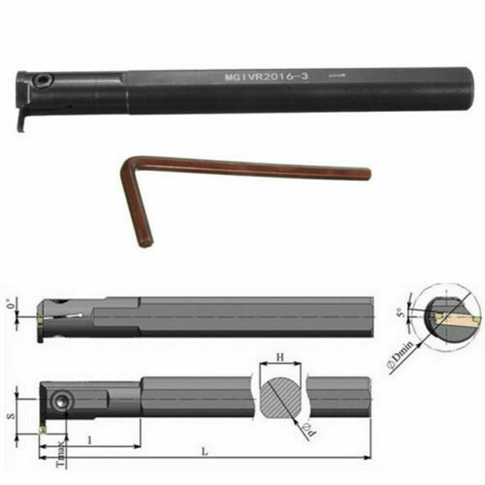 MGIVR2016-3 Partting Grooving Cut-Off Tool Holder + MGMN300-M Grooving inserts