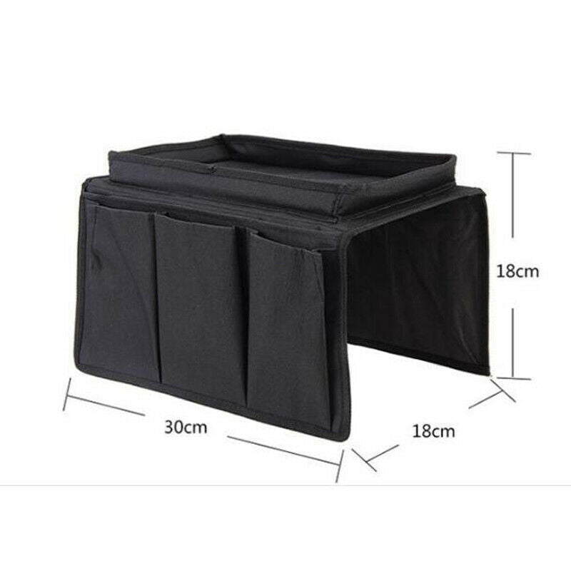 3+1 Pocket Sofa Chair Handrail  TV Remote Control Arm Rest Bag Bedside Organizer
