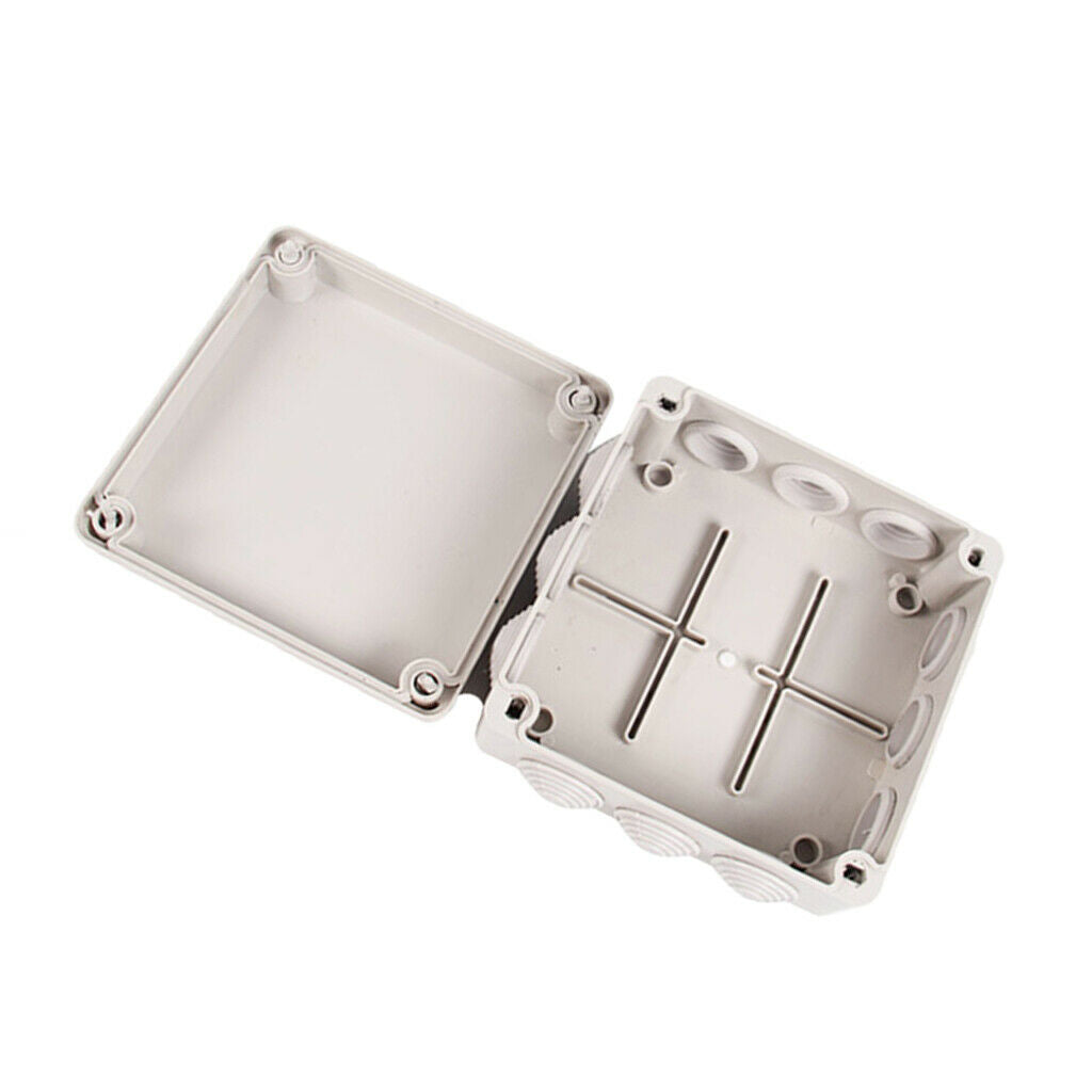 White Electronic Terminal Box ABS Waterproof 5.91x5.91x2.76 Inch