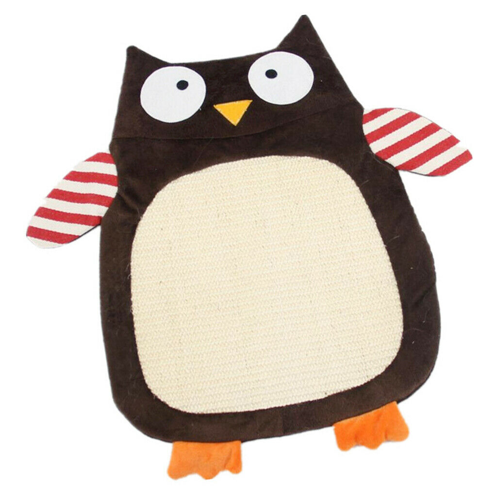 Cat Kitten Scratch Mat Sisal Pad Scratcher Seize Board Post Catnip Bed Owl