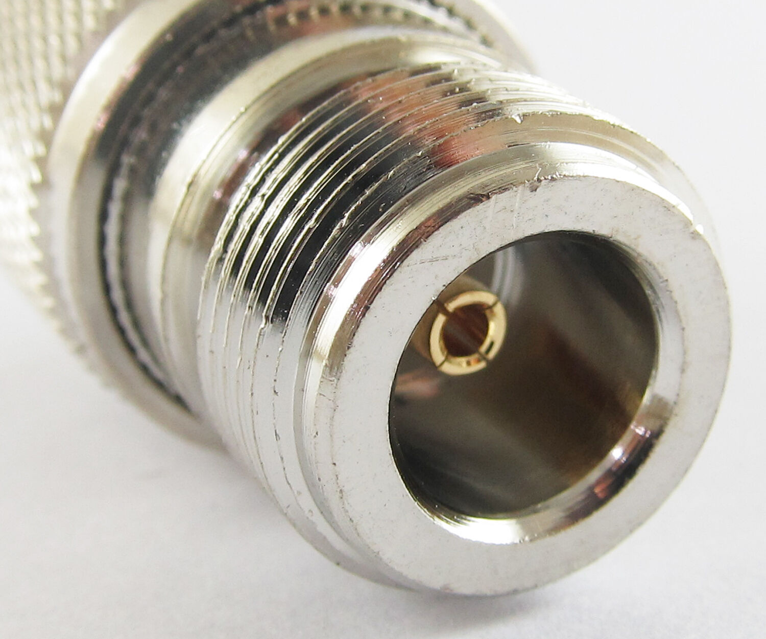1x Brass N-Type Female Jack to UHF PL-259 male Plug straight RF Coaxial Adapter