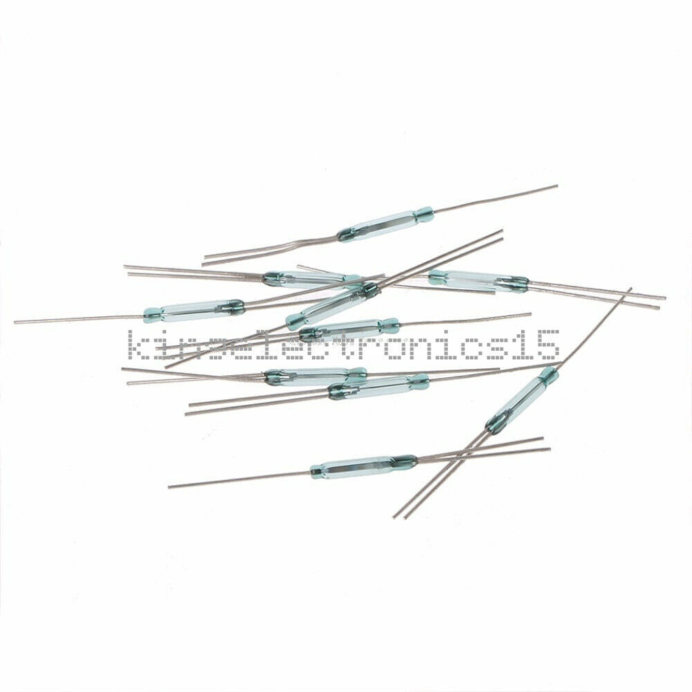 10PCS X  2.5 x14mm Glass Reed Relay 4W 3-Pin Magnetic N/O N/C Switch NEW