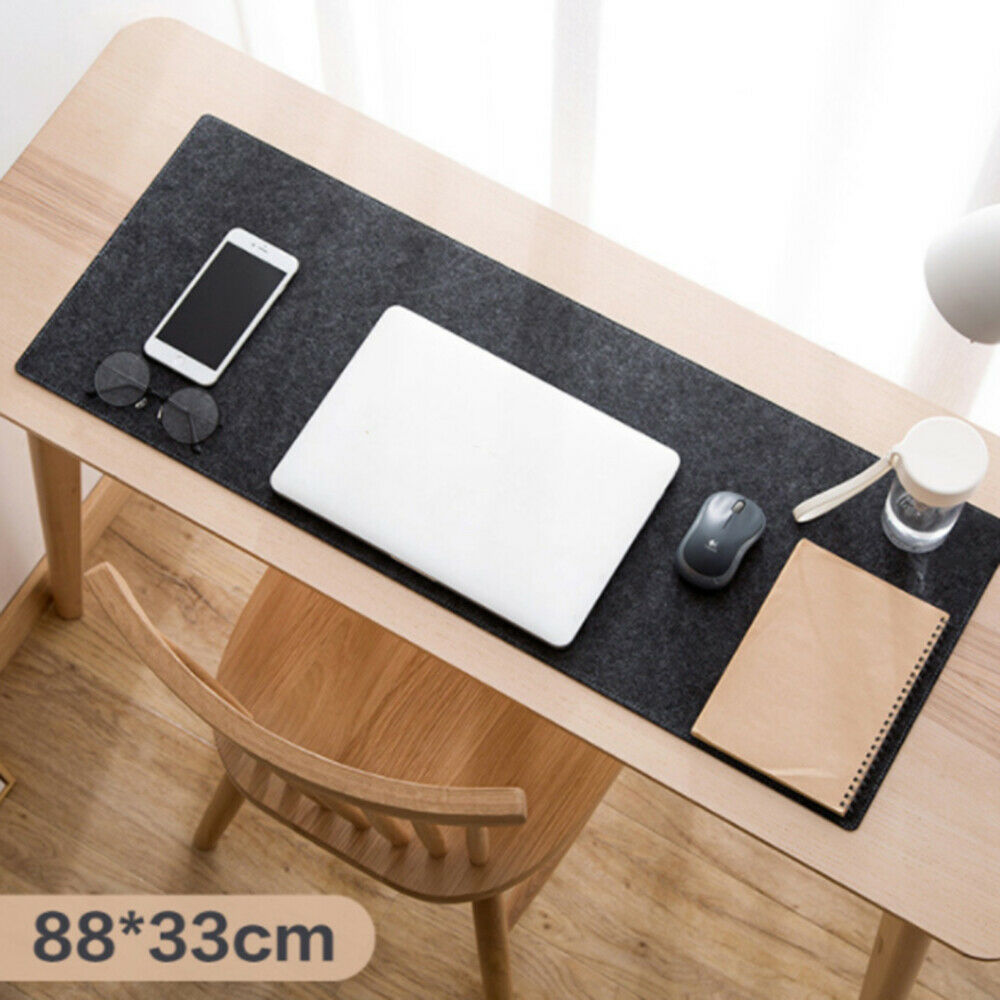 1Pcs Large Wool Felt Computer Desk Mat Keyboard Mouse Pad Laptop Table Cushion