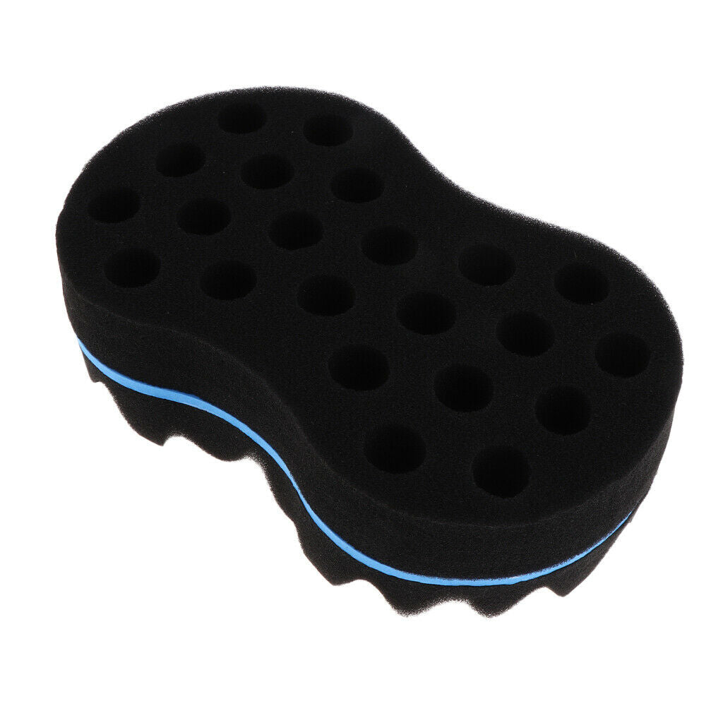 Curl Barber Twist Sponge Large Holes Hair Brush Double Sided Sponge Locking