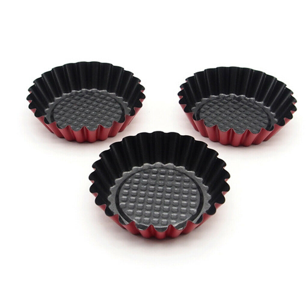 1PC Mini Egg Tart Steel Cupcake Cake Cookie Mold Lined Mould Tin Baking Tool