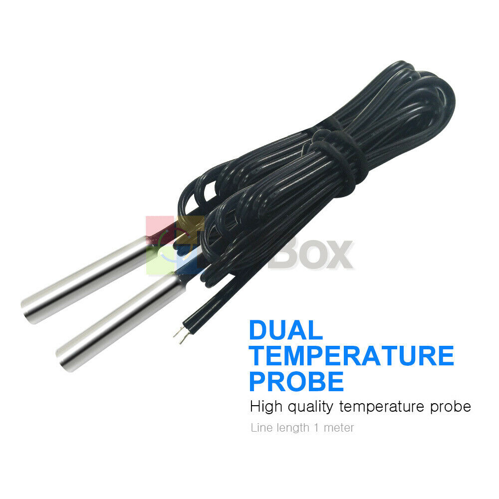 STC-3008 Dual LED Temperature Controller Thermostat+ NTC Probe 12V 24V 110-220V