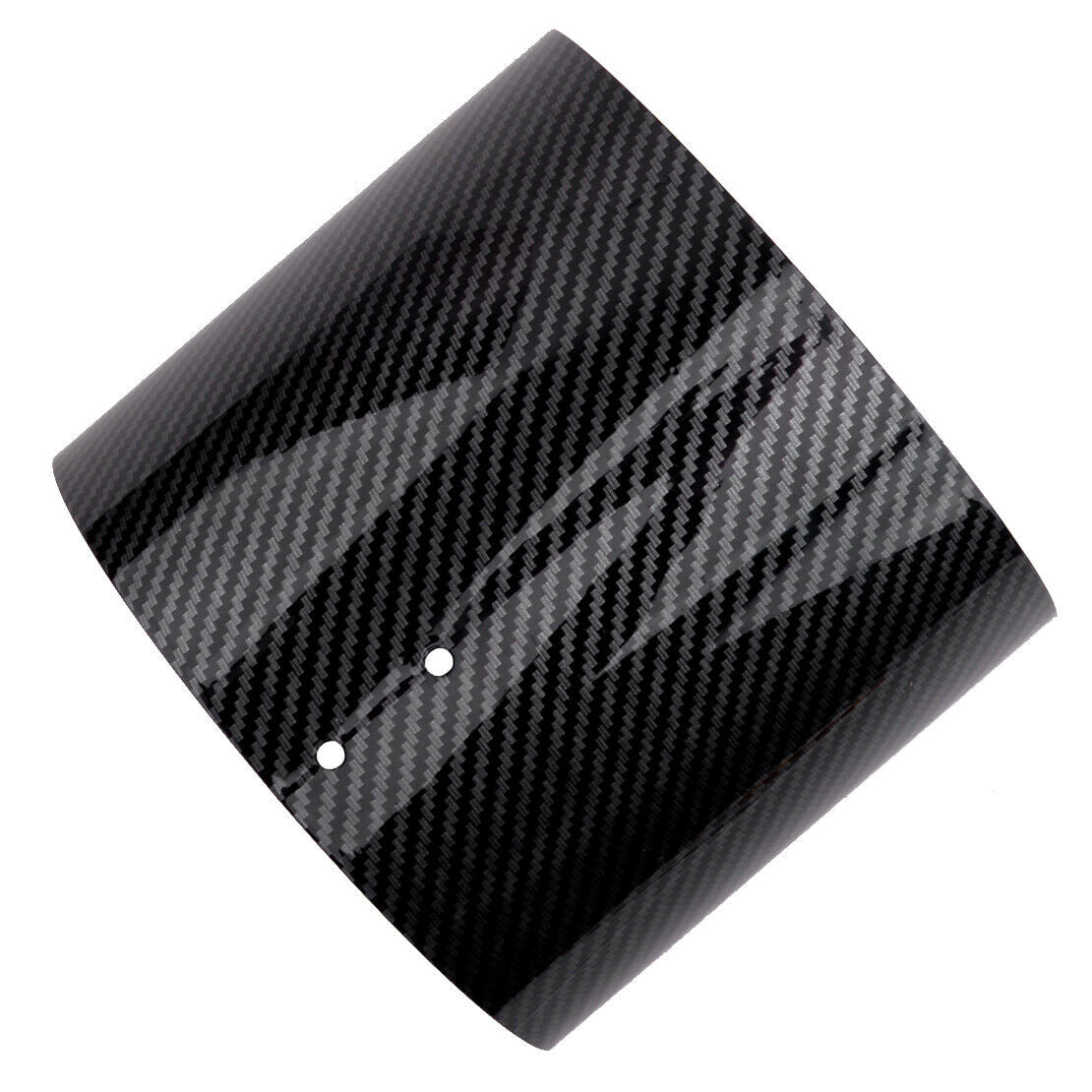 Car Carbon Fiber Style Air Intake Filter Heat Shield Cover 2.5"-3.5" Universal
