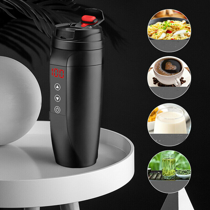 Car 12V 24V Thermal Insulation Electric Kettle Coffee Hot Drink Heater Water Cup