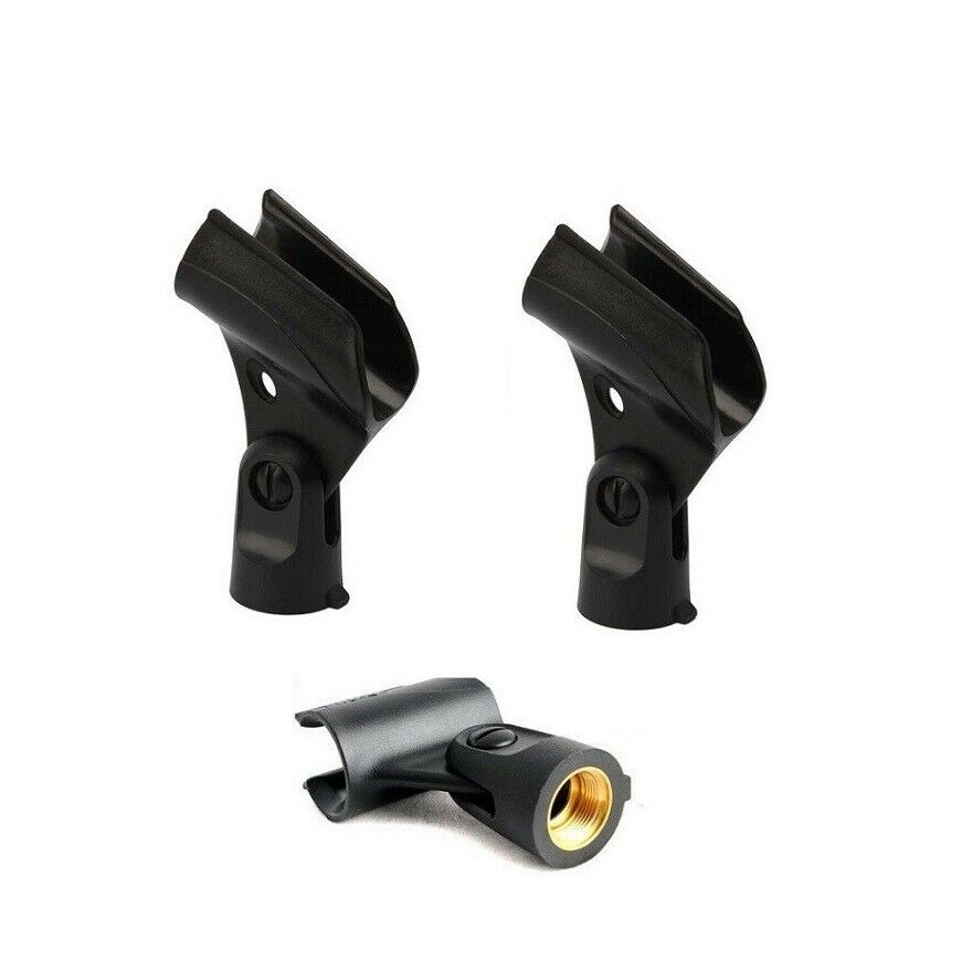 A25D Karaoke Microphone Clip Clamp Stand fits Shure SM58 Beta58A SM57 Microphone