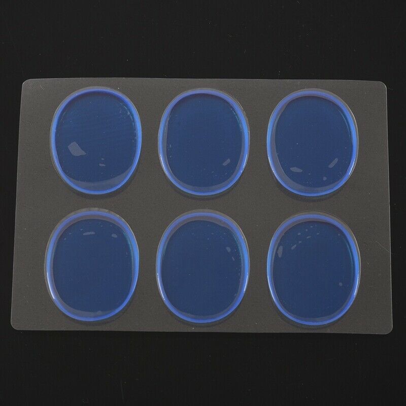 6pcs/set Snare Drum Mute Pad Drum Damper Gel Pads Snare Tom Drum Muffler Mute Q1