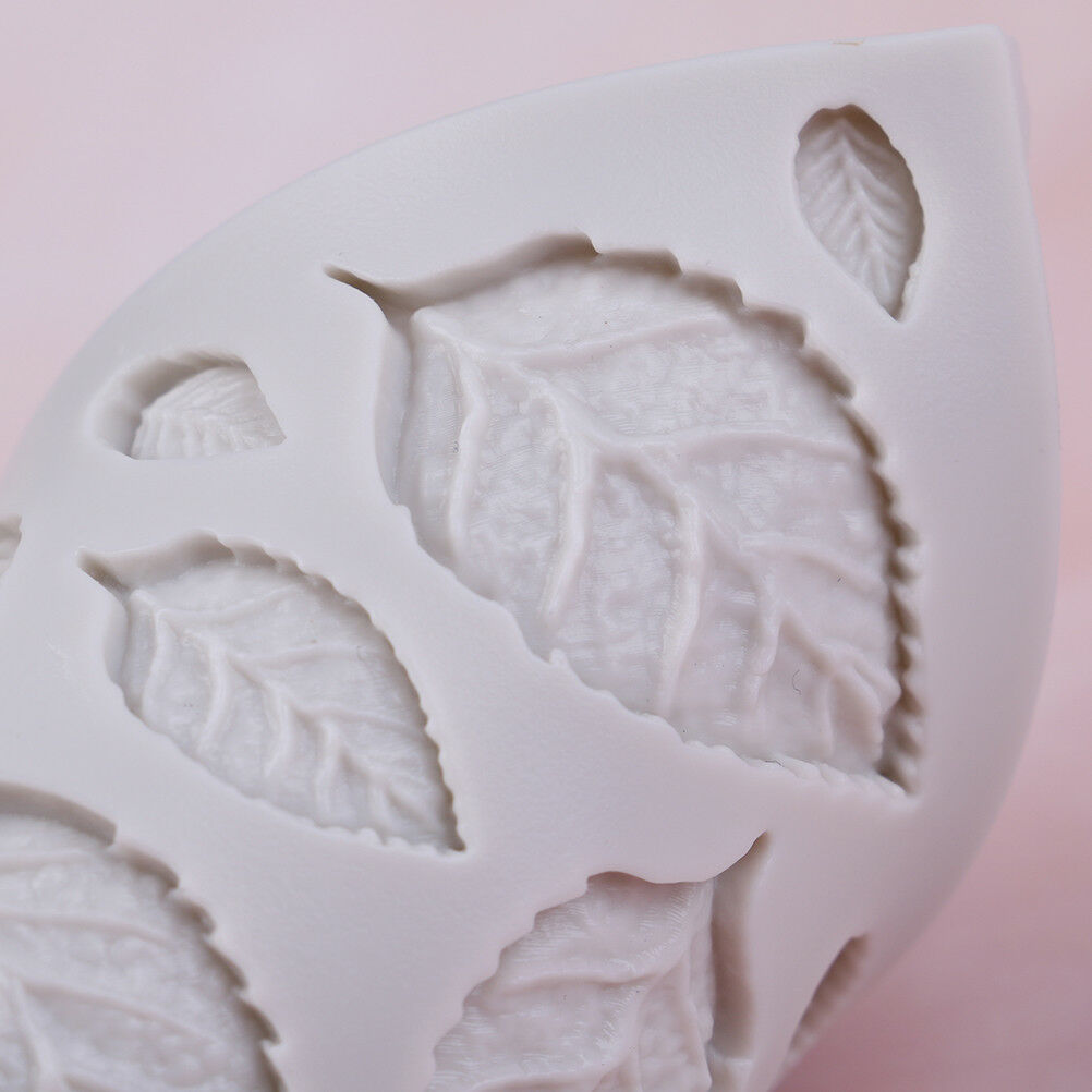 Rose leaves silicone soap mold kitchen accessories cake molds cookies cake tools