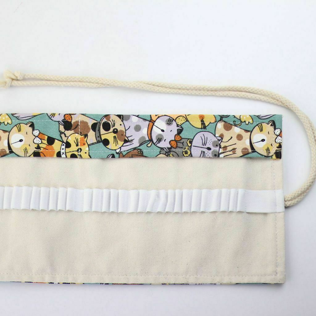 Cosmetic Hanging Makeup Bag Roll Up Travel Organizer Case Brushes Bag