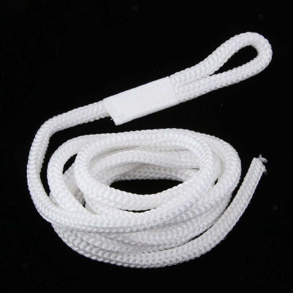 4pcs Boat Fender Lines 1/4'' x 5' Bumper Whips Rope Docking White
