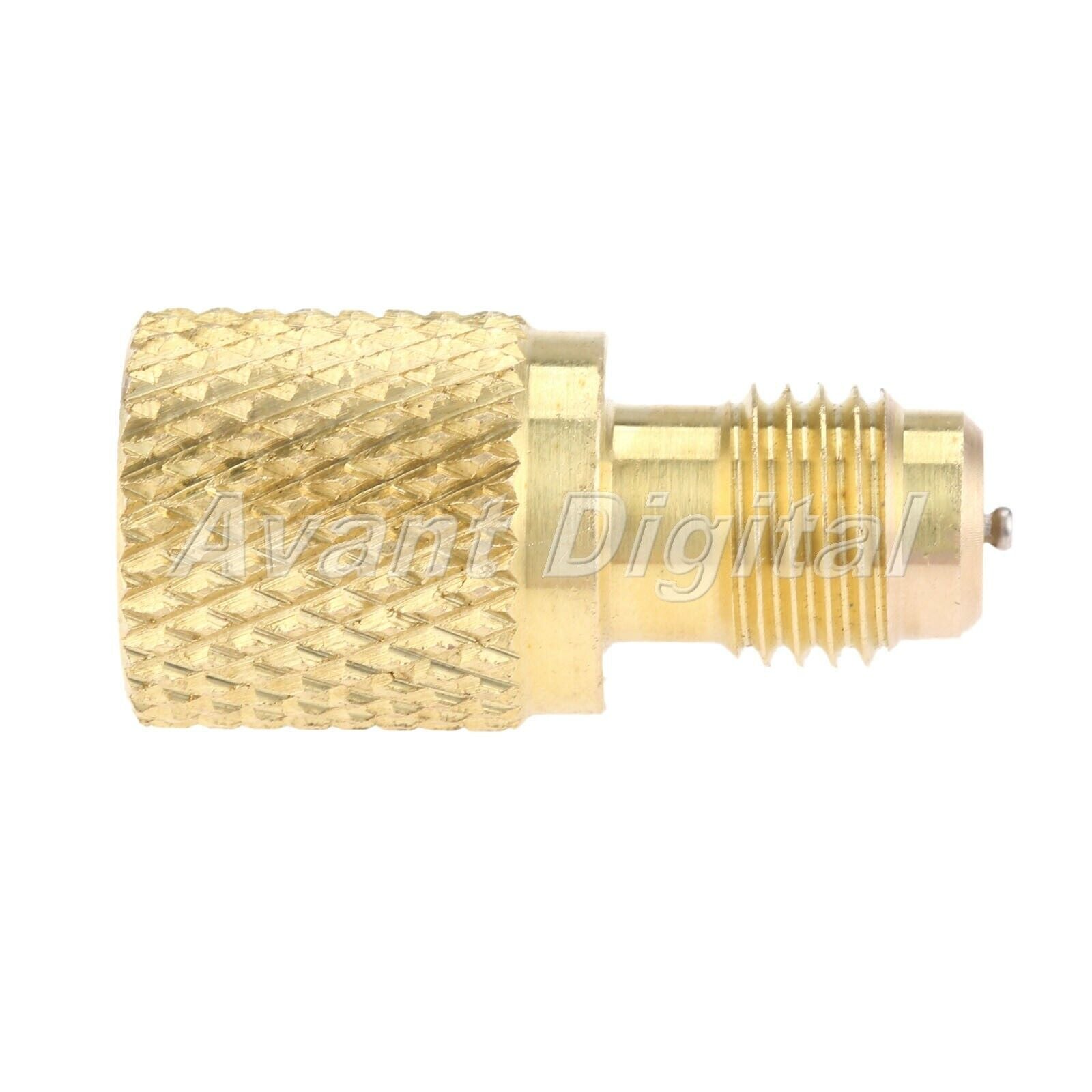 Brass Adapter R134a 7/16-20 UNF Male to 1/2-16 UNC Female Charging Hose Adapter
