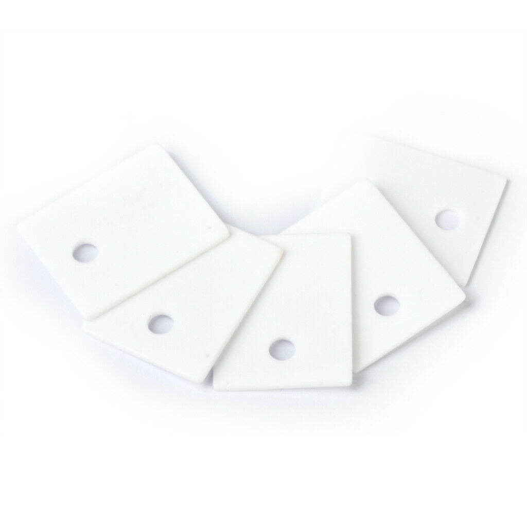5Pcs TO-3P Ceramic Transistor Triac Thyristor Insulation Pads Insulator Mica