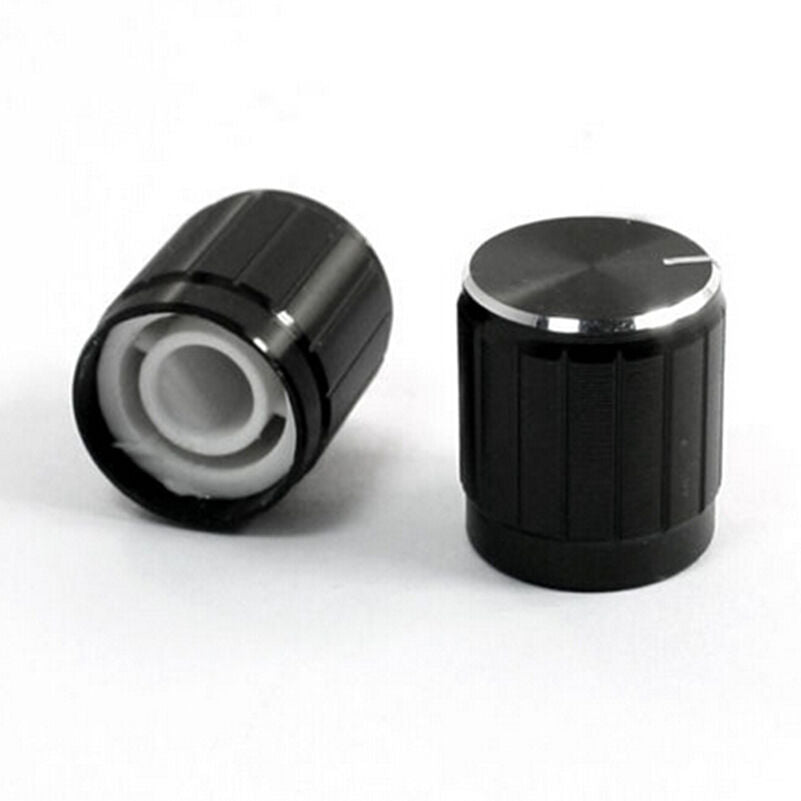 Excellent 10 Volume Potentiometer Control Rotary Knobs Black for 6m.l8