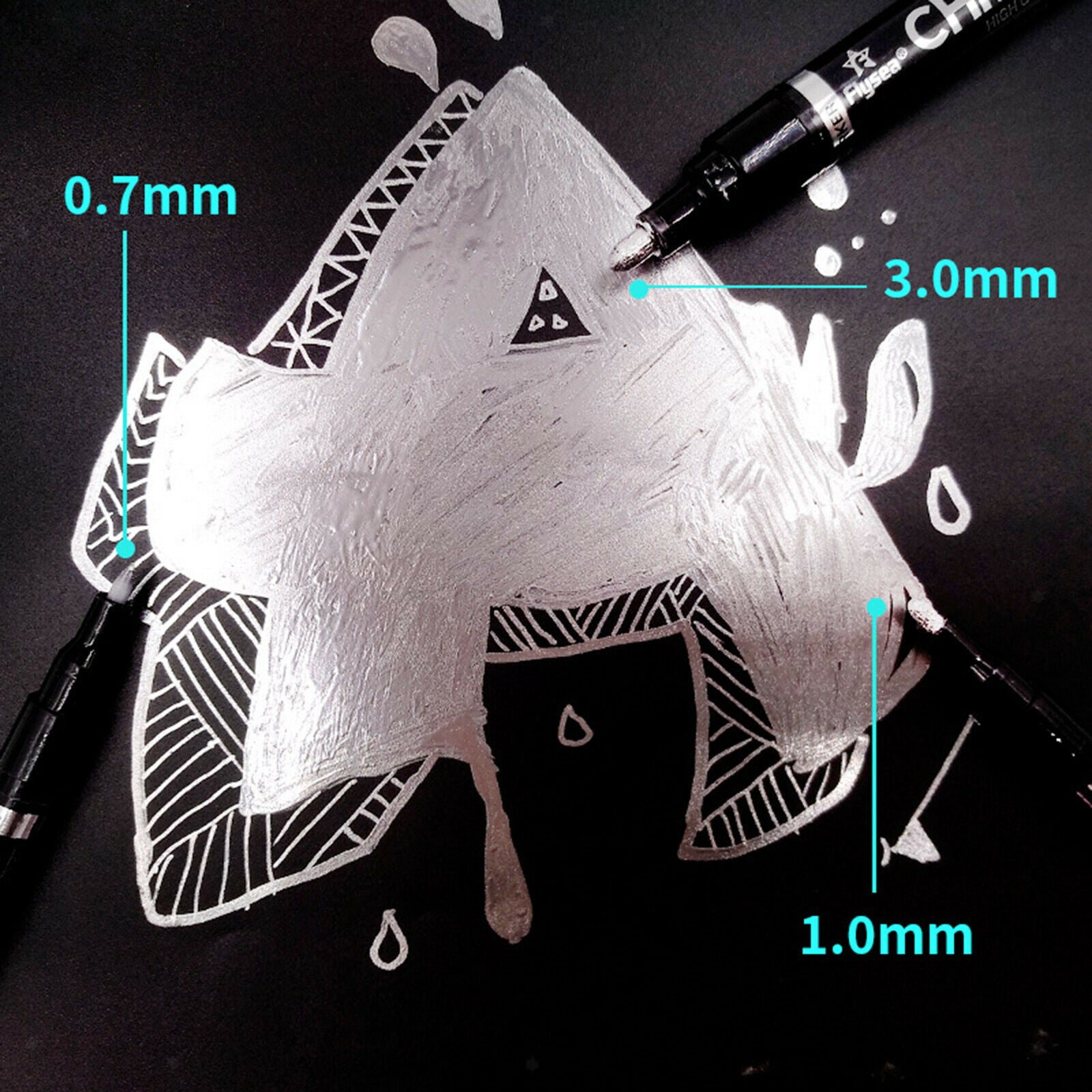 Paint Markers Pens Paint Pen,Waterproof Marker for Plastic Canvas Mugs