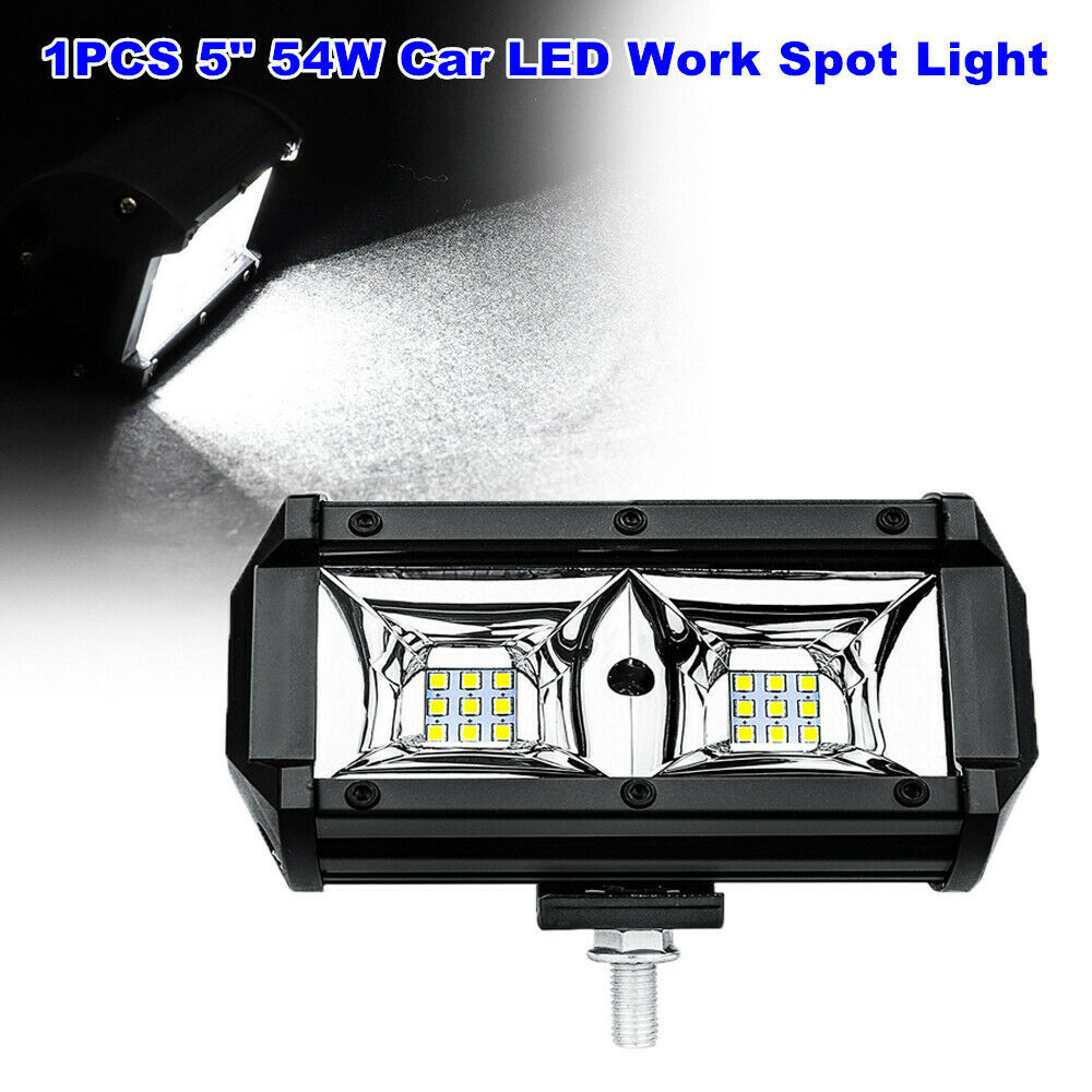 1PCS 9-30V 5" 54W Work Spot Light 6500K Car Fog Lamp IP67 for Truck Off-road SUV