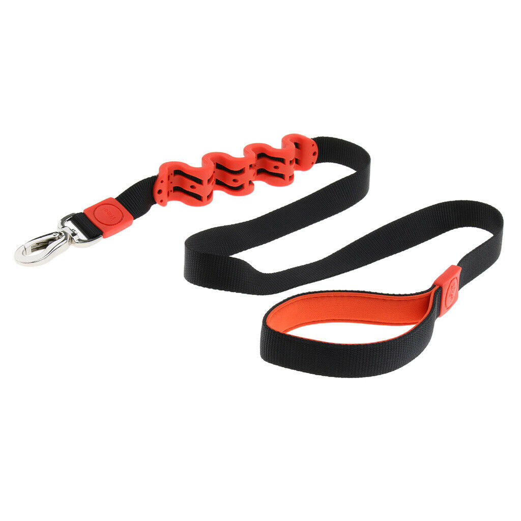 Pet Dog Walking Training Belt Bungee Leash Anti-Shock Stretch Rope Black
