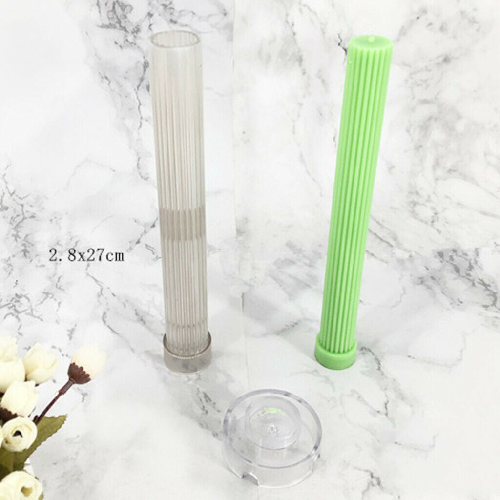 Cylinder Plastic Clear Candle Molds Soap Mould Candles Making Crafts Models