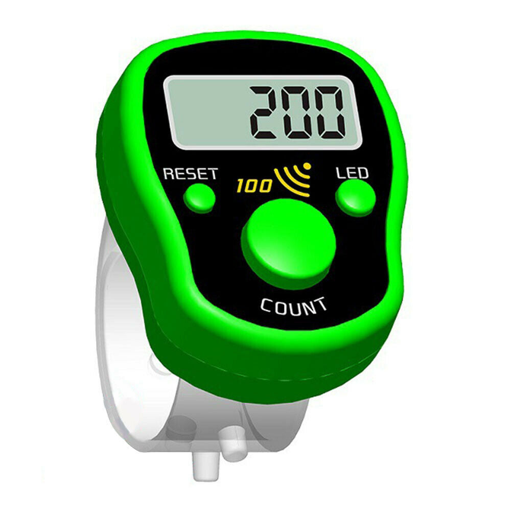 Random Color Finger Counter Electronic Handheld Tally Counter for Golf Chanting