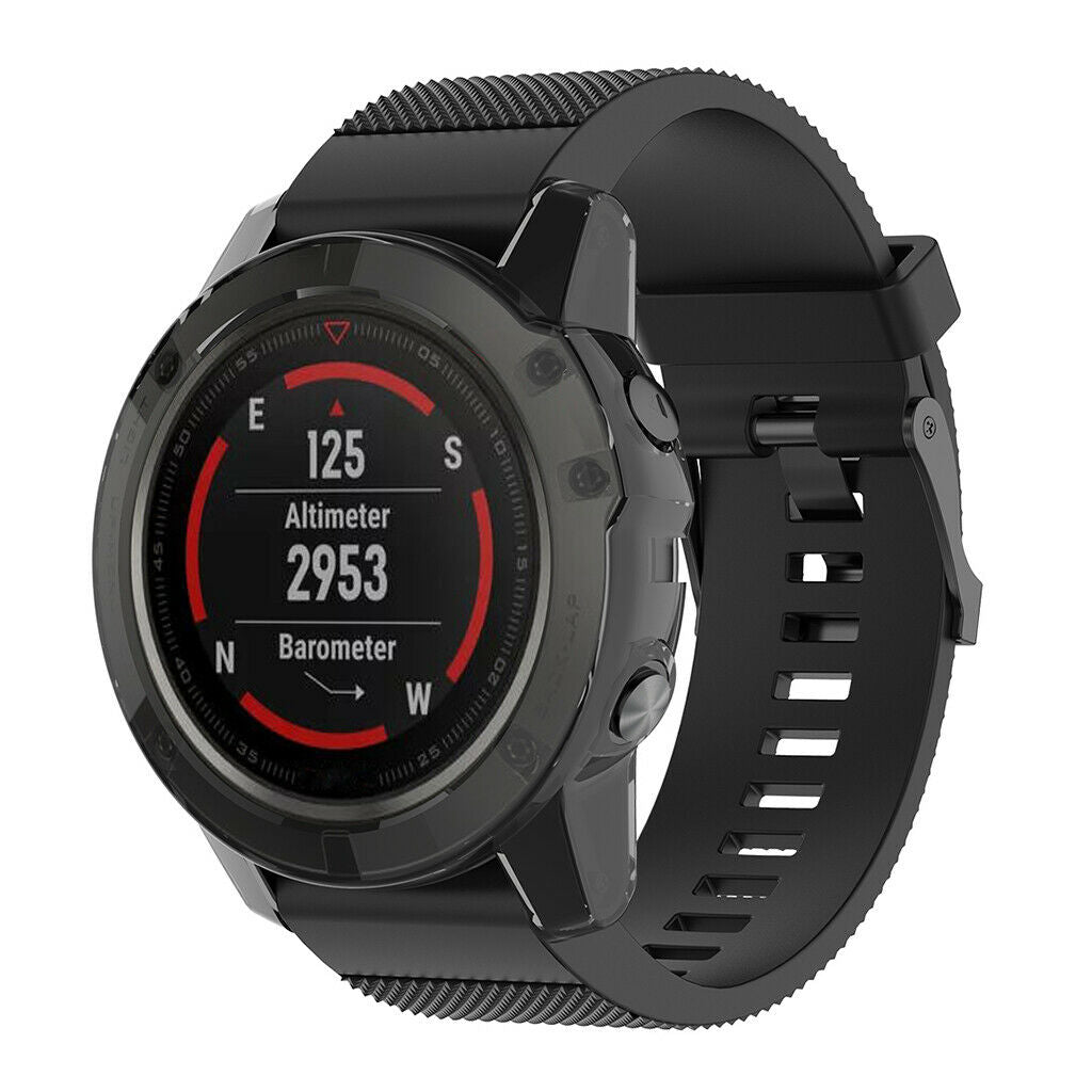 2x Smart Watch Silica Gel Protective Case Anti Fall For garmin fenix 5X