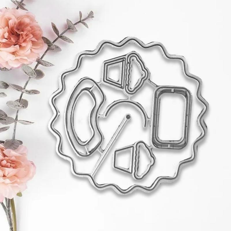 Rainbow Metal Cutting Dies Stencil DIY Scrapbooking Album Paper Card Template