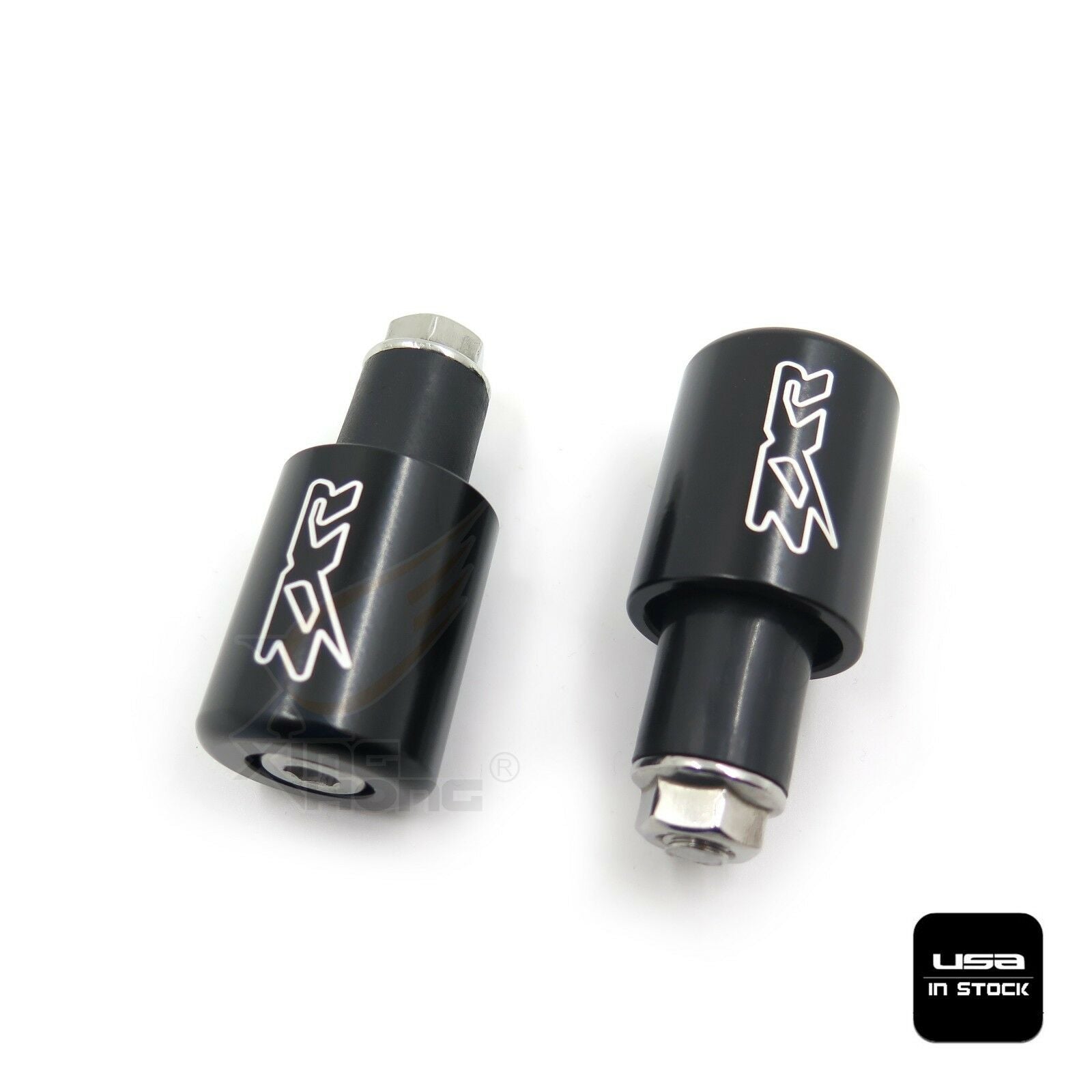 Black Bar Ends Rubber For 95-12 Kawasaki Ninja ZX6R/06-07 ZX10R/00-05 ZX12R