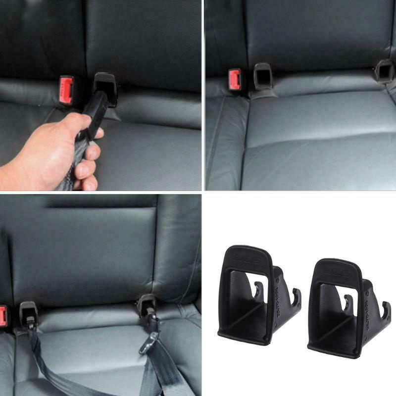1 Pair Car Baby Seat ISOFIX Latch Belt Connector Guide Groove