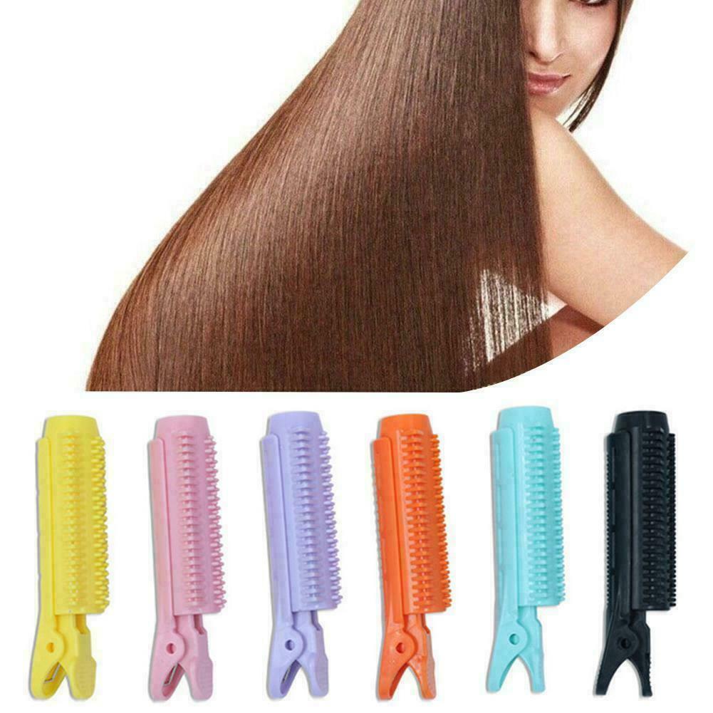 6pcs Hair Root Fluffy Clip Set Hair Curler Clamps Perm Rods Hair Rollers @