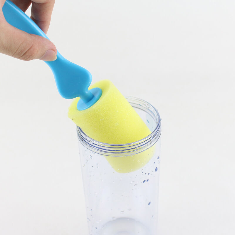 Sponge Brush Bottle Cup Glass Washing Cleaning Kitchen Cleaner Too.l8