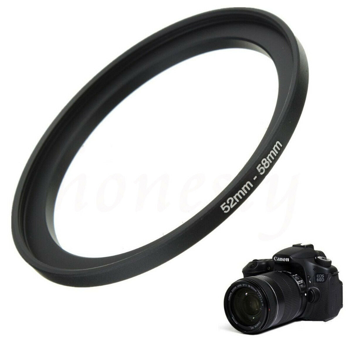 52-58mm Step-Up Metal Adapter Filter Ring /52mm Lens to 58mm Accessory for Camer