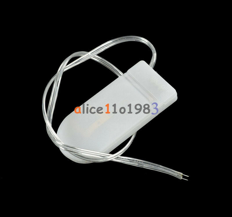 2PCS R2032 X 2 Button Coin Cell Battery Holder Case Box W/ On-Off Switch Lead