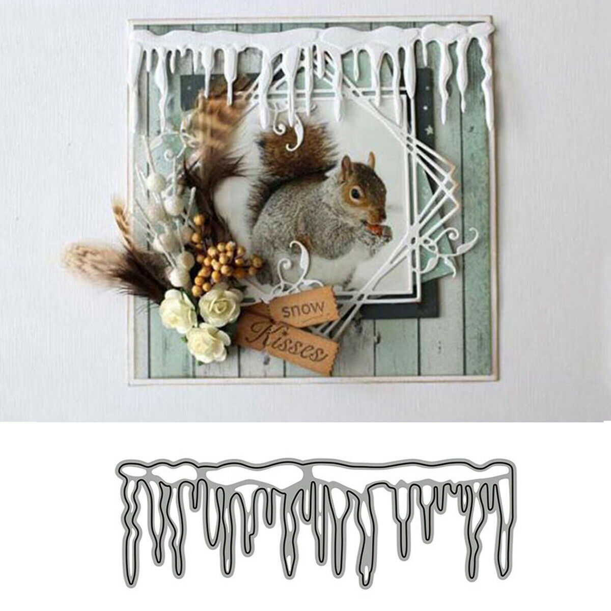Christmas Icicles Metal Cutting Dies DIY Craft Card Stencil Album Cuts Die Decor