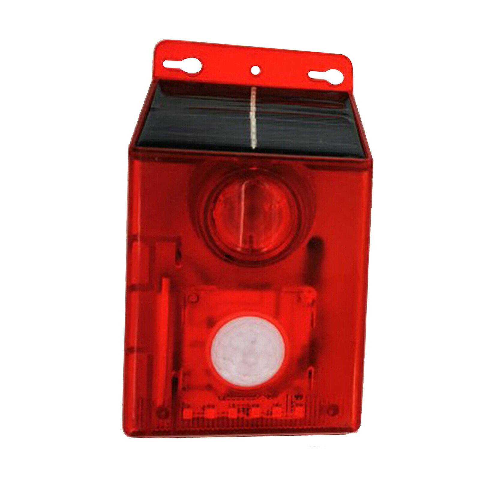 Solar sound alarm light flash warning motion sensor burglar lamp 125dB